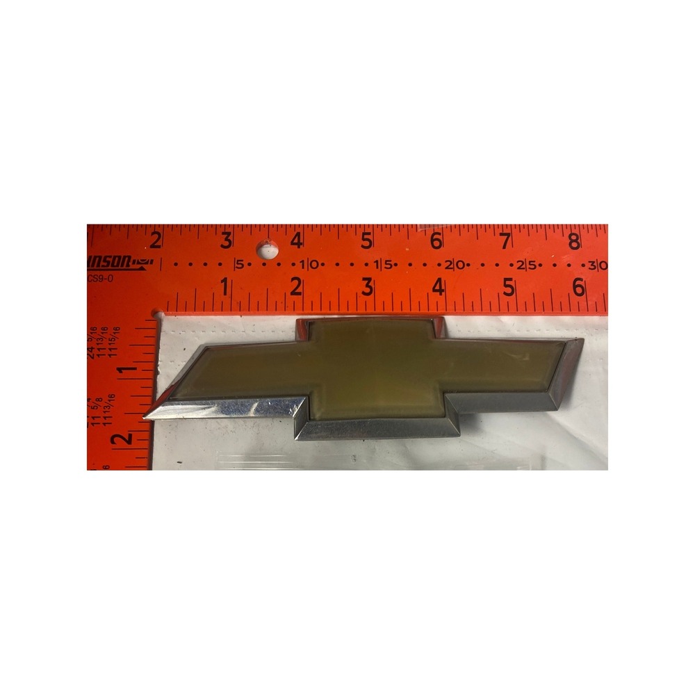 Chevrolet Front Grille Bowtie Emblem Gold Chrome 15552266 GM 6.25 Inch Vintage